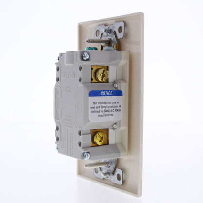 Eaton TRSGF20LA Light Almond 5-20R 20A Gfci Self-Test Outlet Receptacle Tamper