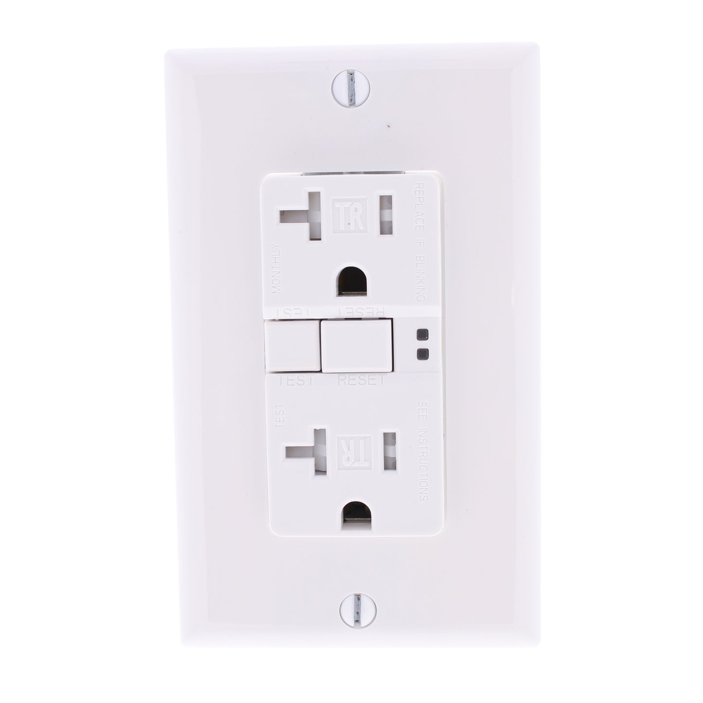 10 Eaton White Tamper Resistant Gfci Self-Test Outlet Receptacles 20A TRSGF20W