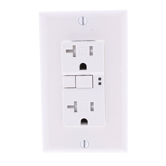 10 Eaton White Tamper Resistant Gfci Self-Test Outlet Receptacles 20A TRSGF20W