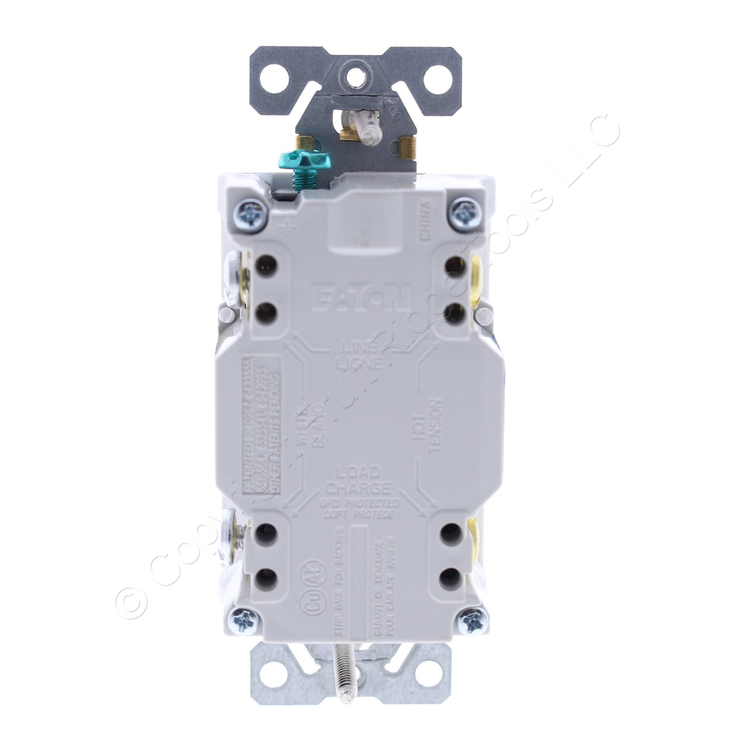 Eaton TRSGF20W White GFCI Tamper Resistant Self-Test 20A Outlet Receptacle 5-20R