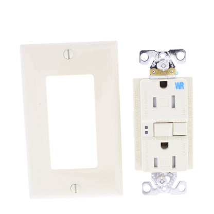 10 Eaton Ivory Tamper/Weather Resistant Gfci Outlet Receptacles 15A TWRSGF15V
