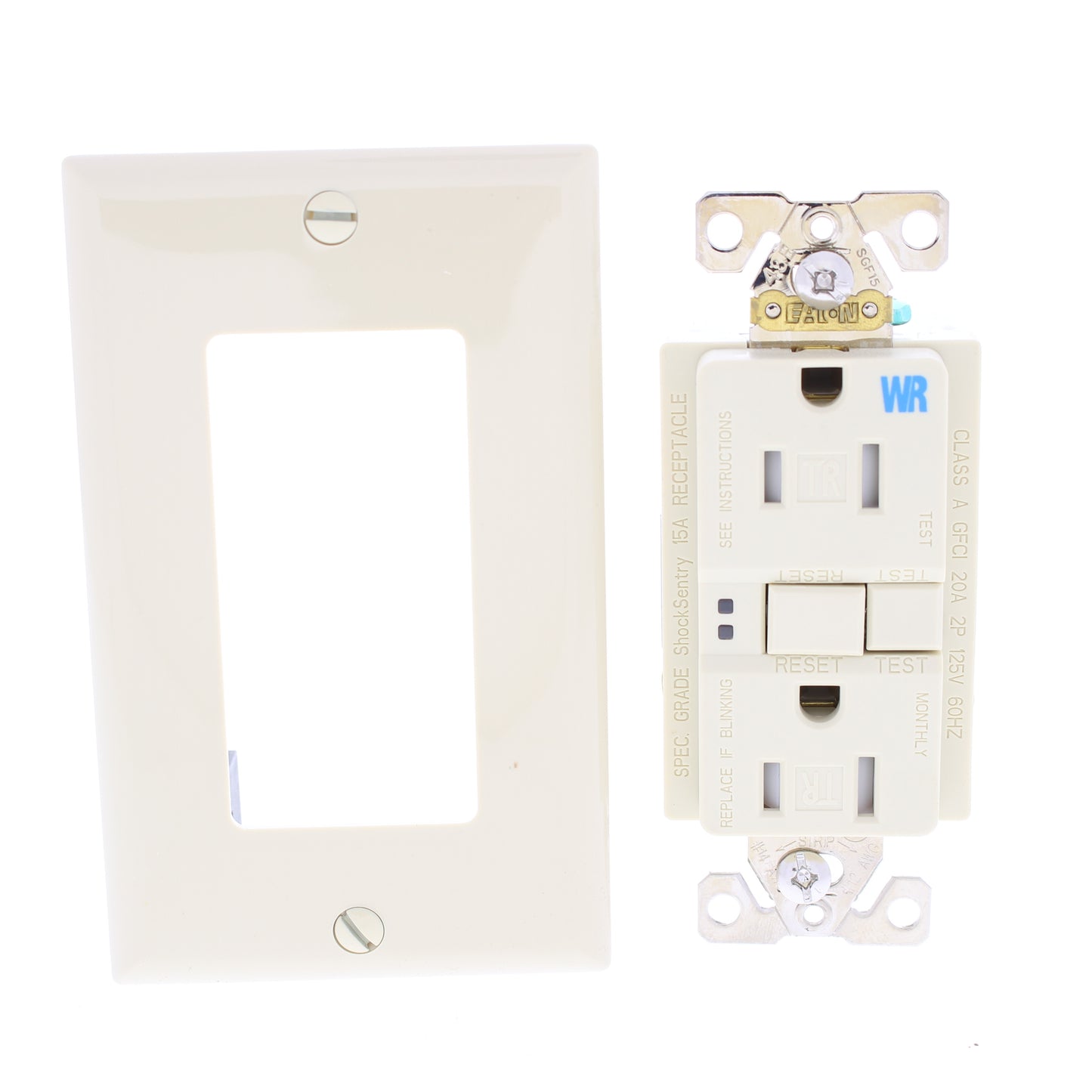 10 Eaton Ivory Tamper/Weather Resistant Gfci Outlet Receptacles 15A TWRSGF15V