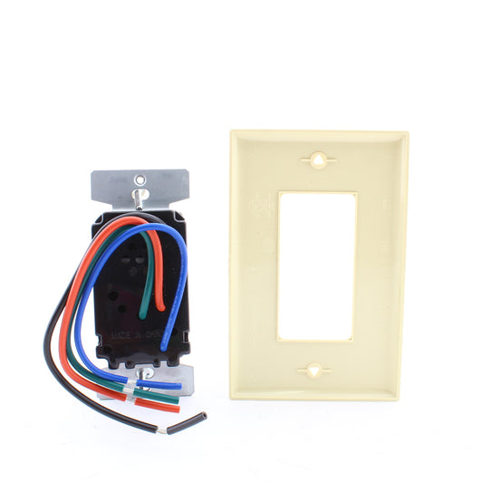 Eaton VS306U-V Ivory PIR Vacancy Sensor Switch 1+3-Way LED/CFL/INC/MLV/ELV 600W