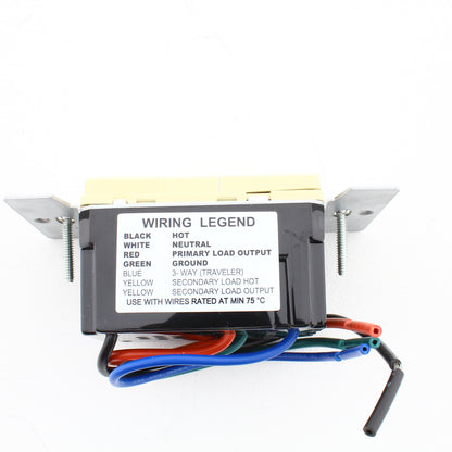 Eaton VS306U-V Ivory PIR Vacancy Sensor Switch 1+3-Way LED/CFL/INC/MLV/ELV 600W