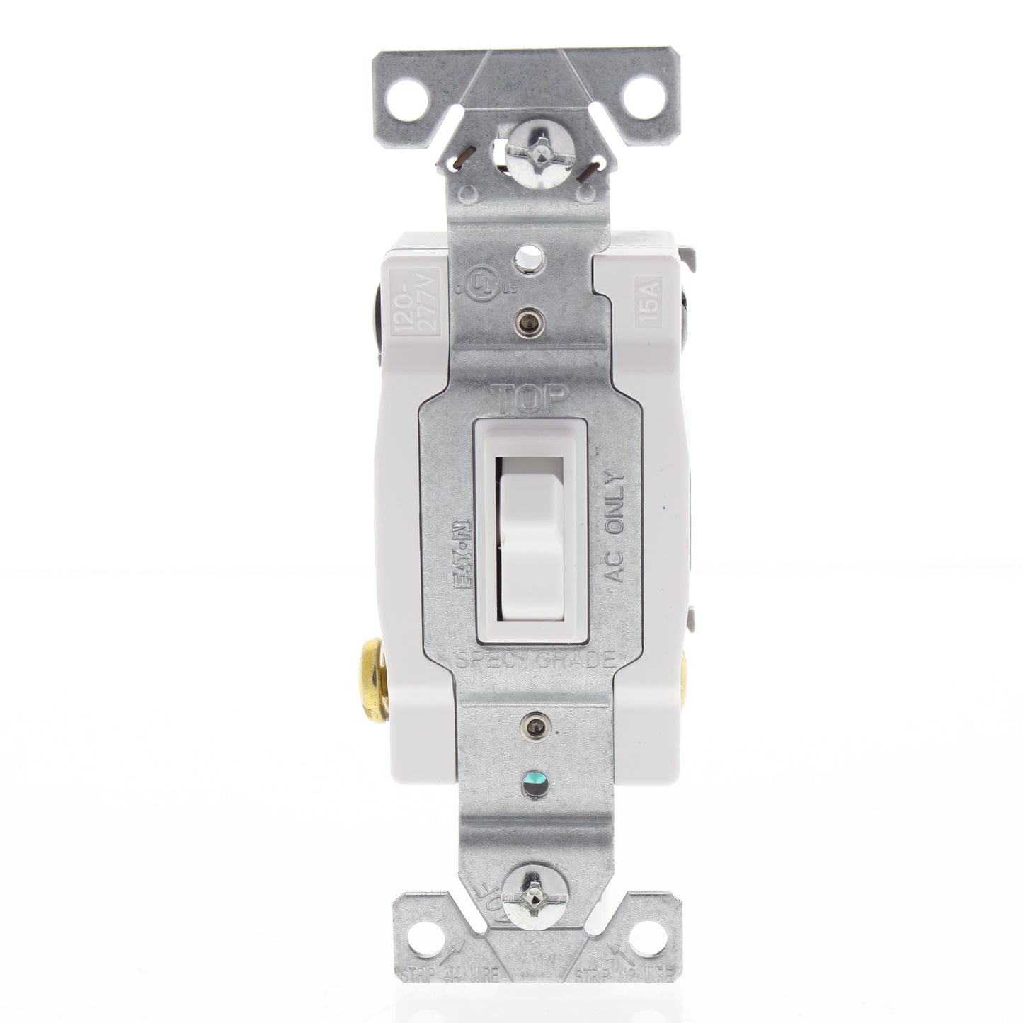 Eaton WD1242-7W-BOX White 4-WAY Framed Toggle Wall Light Switch 15A 120/277V