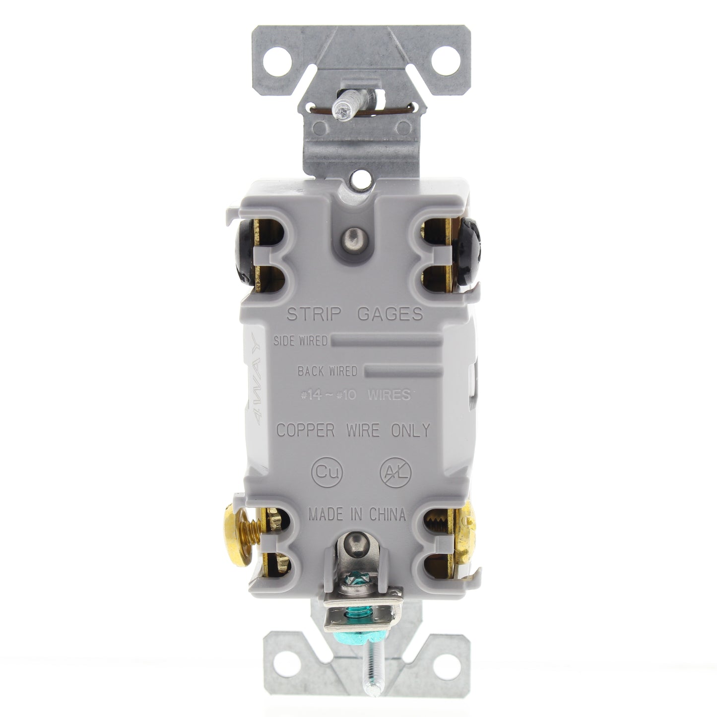 Eaton WD1242-7W-BOX White 4-WAY Framed Toggle Wall Light Switch 15A 120/277V