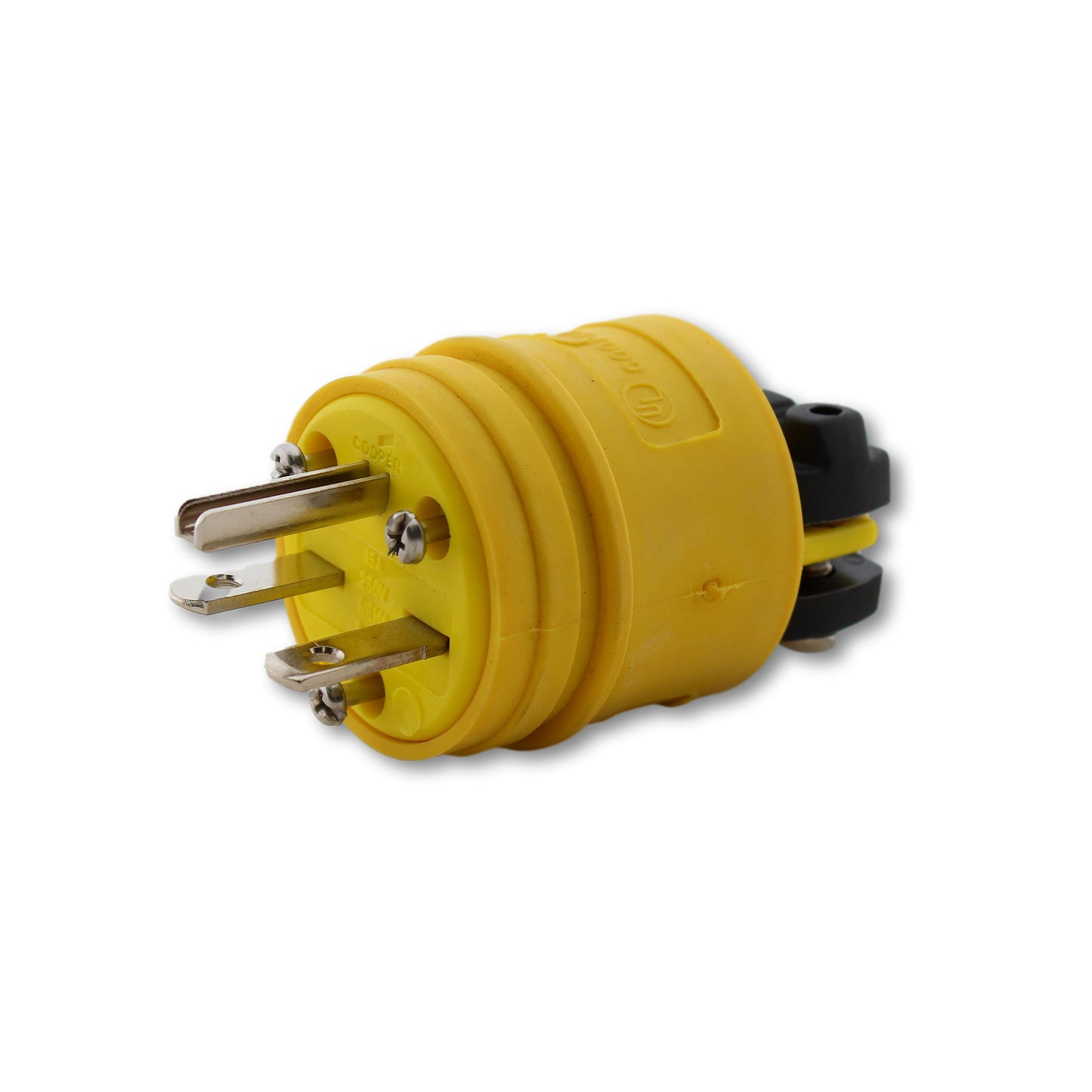 Eaton Yellow Corrosion Resistant Straight Blade Plug Nema 6-15P 15A 250V WD1449