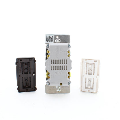 Eaton WFSW15C6 Smart WiFi Light Switch 3-Way White Silver Granite Bronze LED INC