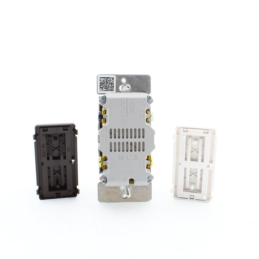 Eaton WFSW15C6 Smart WiFi Light Switch 3-Way White Silver Granite Bronze LED INC