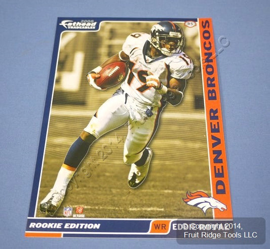 NFL 2008 Rookie Fathead Player Wall Decal Eddie Royal #19 Denver Broncos 5"x7"