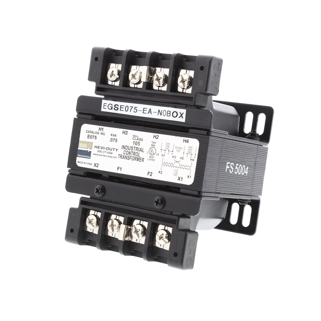 EGS E075 Sola Encapsulated Industrial Control Transformer 75VA