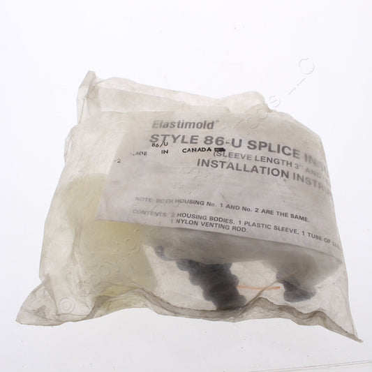 Elastimold Style 86-U Splice Insulating Kit Sleeve Length 3"