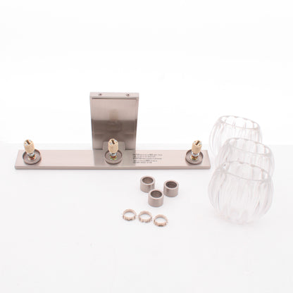 Elegant Lighting 1517W18BN Monticello 3 LT Brushed Nickel Vanity Light