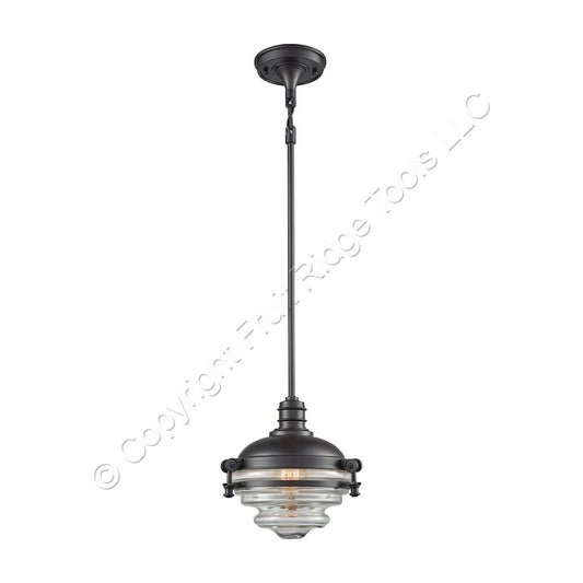 Elk Lighting 16081/1 BarnSide 1-Light 5" Wide Oil Rubbed Bronze Mini Pendant