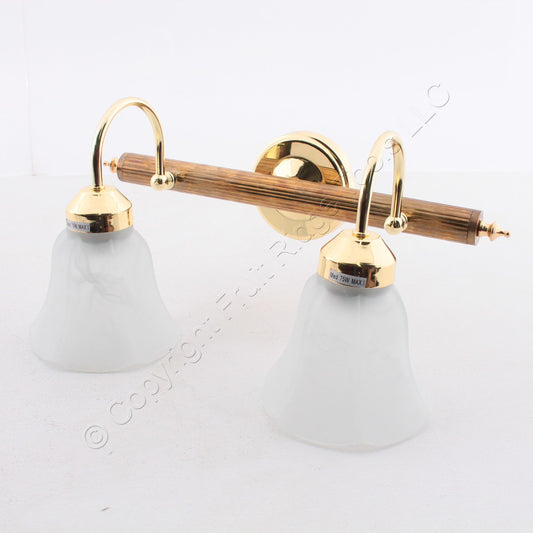 ELK 18601 Polished Brass OMNI Collections 2-Bulb Bath Vanity Light A19 9"x17"x9"