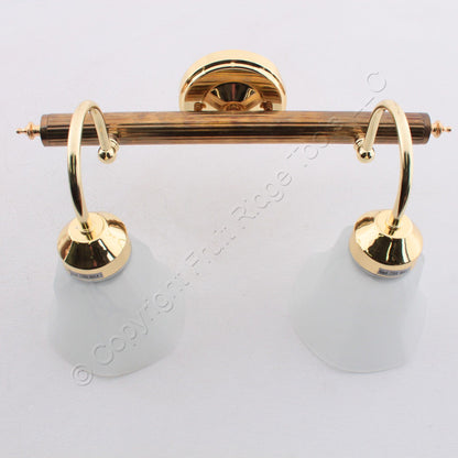 ELK 18601 Polished Brass OMNI Collections 2-Bulb Bath Vanity Light A19 9"x17"x9"