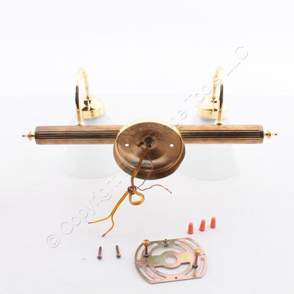 ELK 18601 Polished Brass OMNI Collections 2-Bulb Bath Vanity Light A19 9"x17"x9"