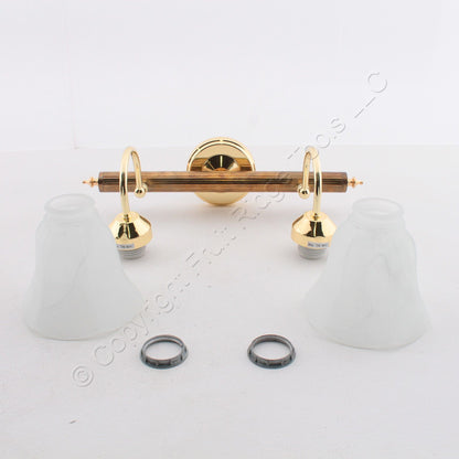 ELK 18601 Polished Brass OMNI Collections 2-Bulb Bath Vanity Light A19 9"x17"x9"