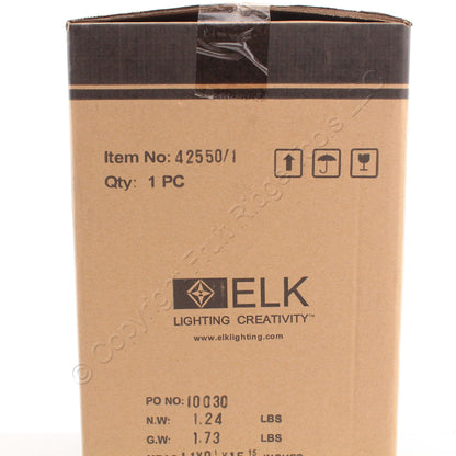 Elk Lighting Lowden 42550/1 Outdoor Wall Sconce Light Fixture 12hx7wx8d Bronze