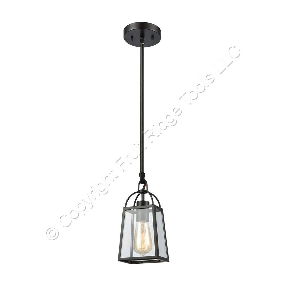 Elk Lighting 46274 BarnSide Single Light 5" Wide Oil Rubbed Bronze Mini Pendant