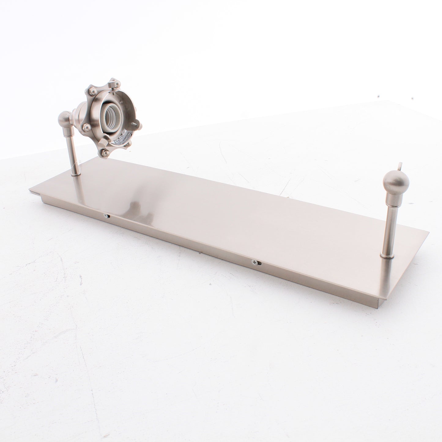 ELK 1-Light Nickel Wall Sconce with Frosted Glass Shade Fulton 19x5x6 67332/1