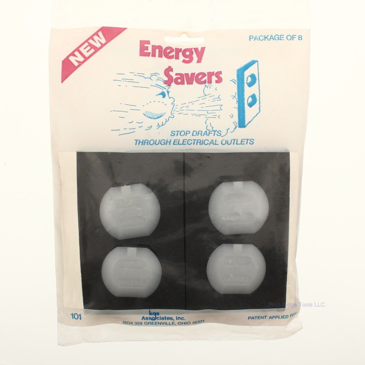 Energy #101 Black 1-Gang Savers Receptacle Wall Box Insulator 8-Pack