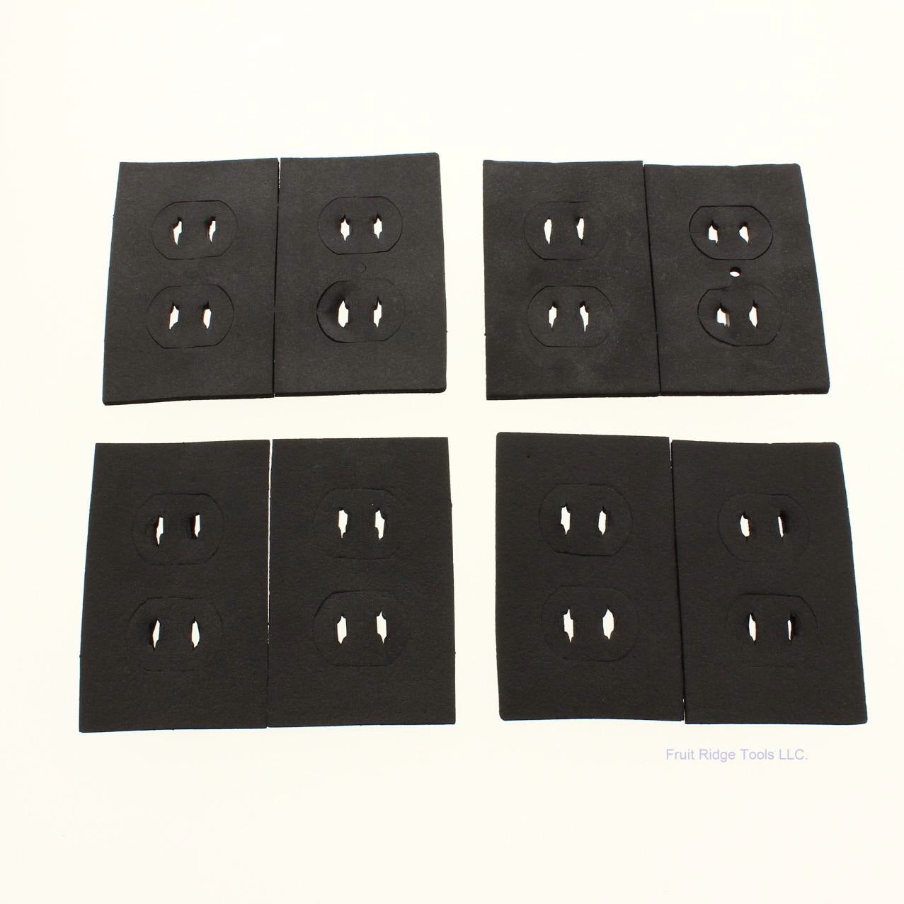 Energy #101 Black 1-Gang Savers Receptacle Wall Box Insulator 8-Pack