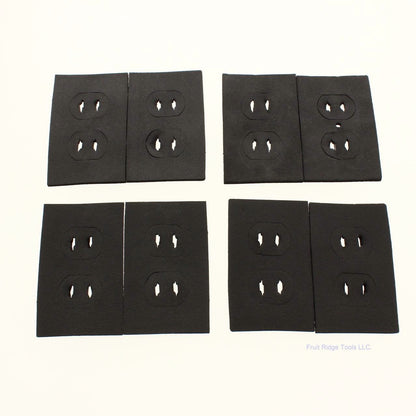 Energy #101 Black 1-Gang Savers Receptacle Wall Box Insulator 8-Pack