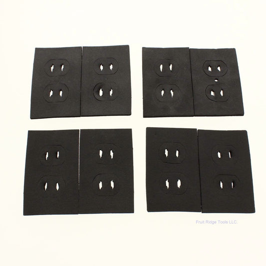 Energy #101 Black 1-Gang Savers Receptacle Wall Box Insulator 8-Pack