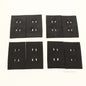 Energy #101 Black 1-Gang Savers Receptacle Wall Box Insulator 8-Pack