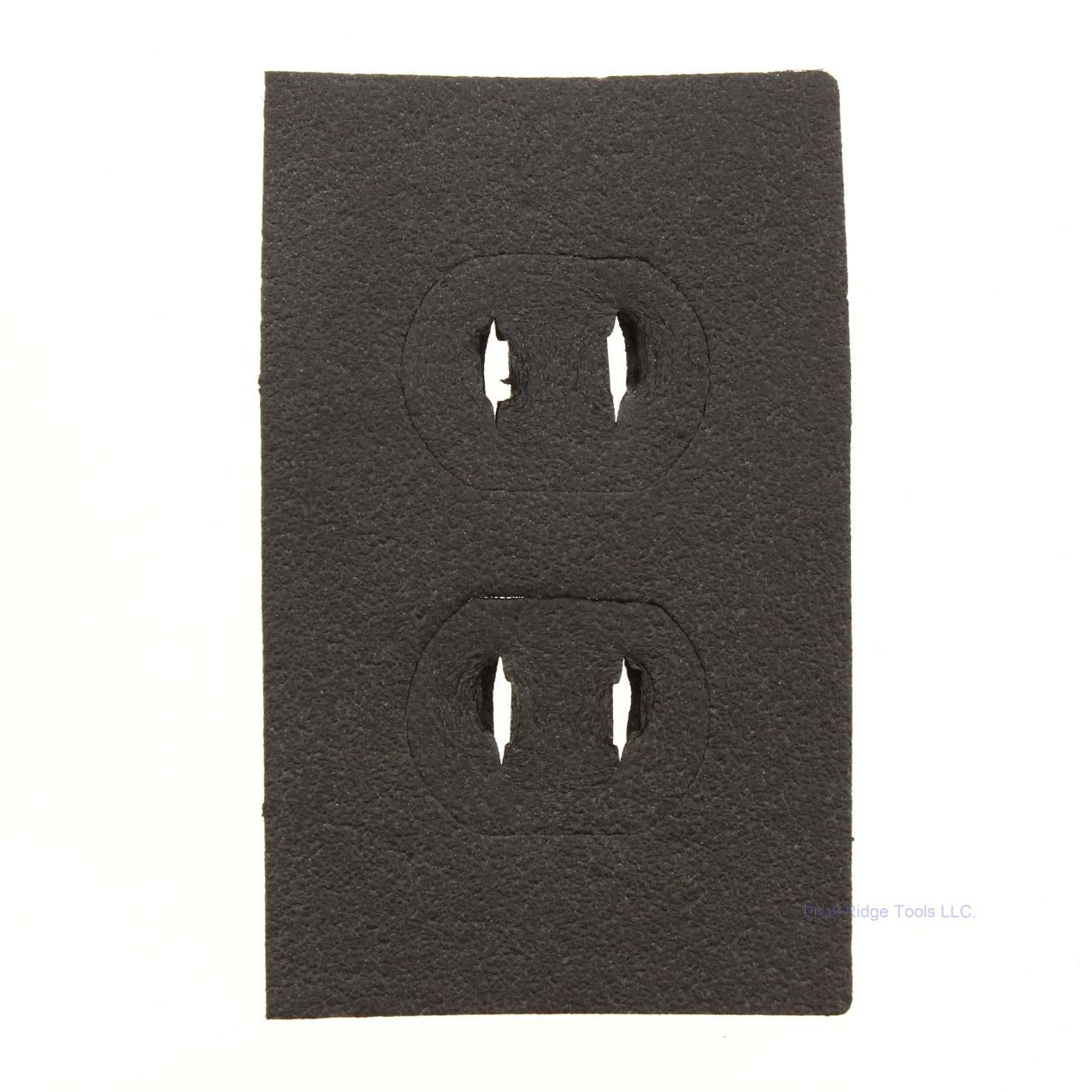 Energy #101 Black 1-Gang Savers Receptacle Wall Box Insulator 8-Pack