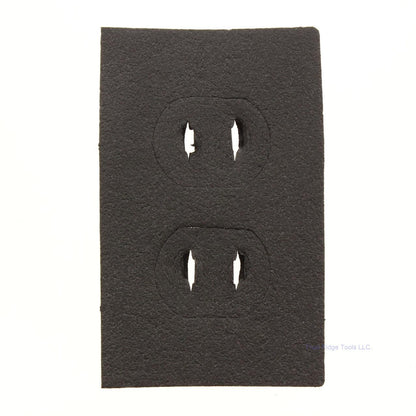 Energy #101 Black 1-Gang Savers Receptacle Wall Box Insulator 8-Pack