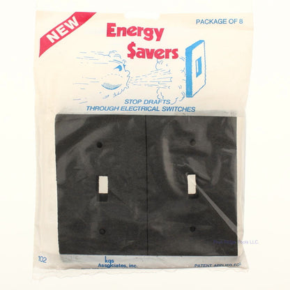8-Pack of Energy Savers Toggle Switch Wallplate Insulators Insert Cover