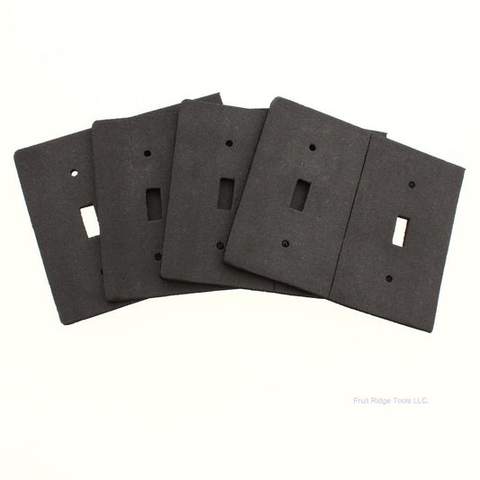 8-Pack of Energy Savers Toggle Switch Wallplate Insulators Insert Cover
