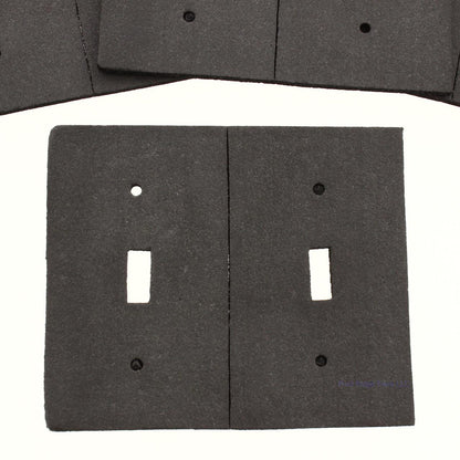 8-Pack of Energy Savers Toggle Switch Wallplate Insulators Insert Cover