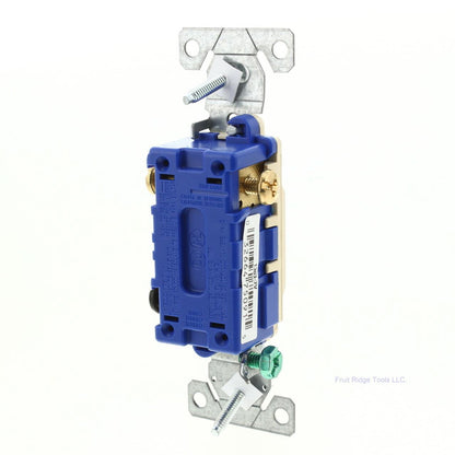 Eaton 1303-7V Ivory Wiring Quiet Toggle Wall Light Switch 3-Way 15A 120V Bulk