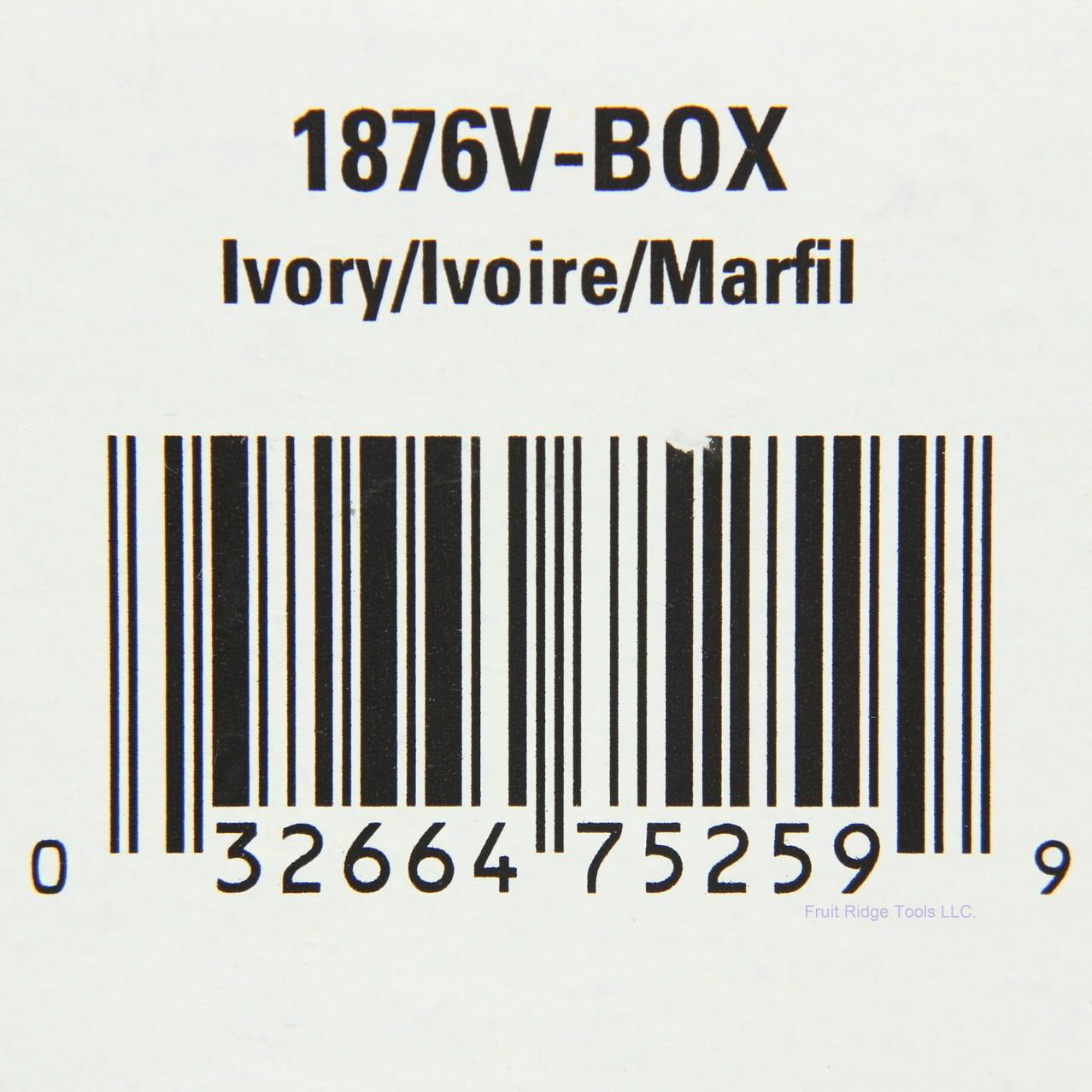 Eaton Ivory Commercial Single Outlet Receptacle NEMA 6-20R 250V 20A 1876V Boxed