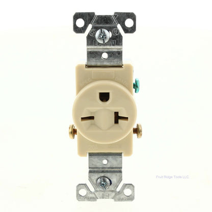 Eaton Ivory Commercial Single Outlet Receptacle NEMA 6-20R 250V 20A 1876V Boxed