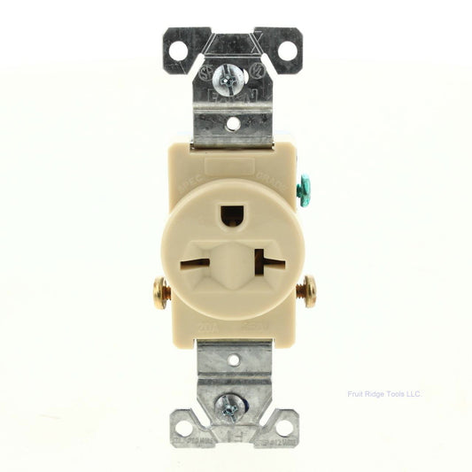 Eaton Ivory Commercial Single Outlet Receptacle NEMA 6-20R 250V 20A 1876V Boxed