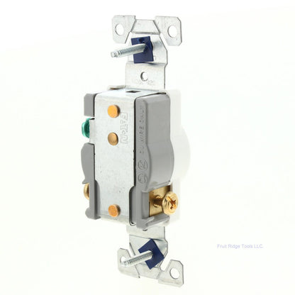 Eaton White Commercial Single Outlet Wall Receptacle Nema 6-20R 250V 20A 1876W