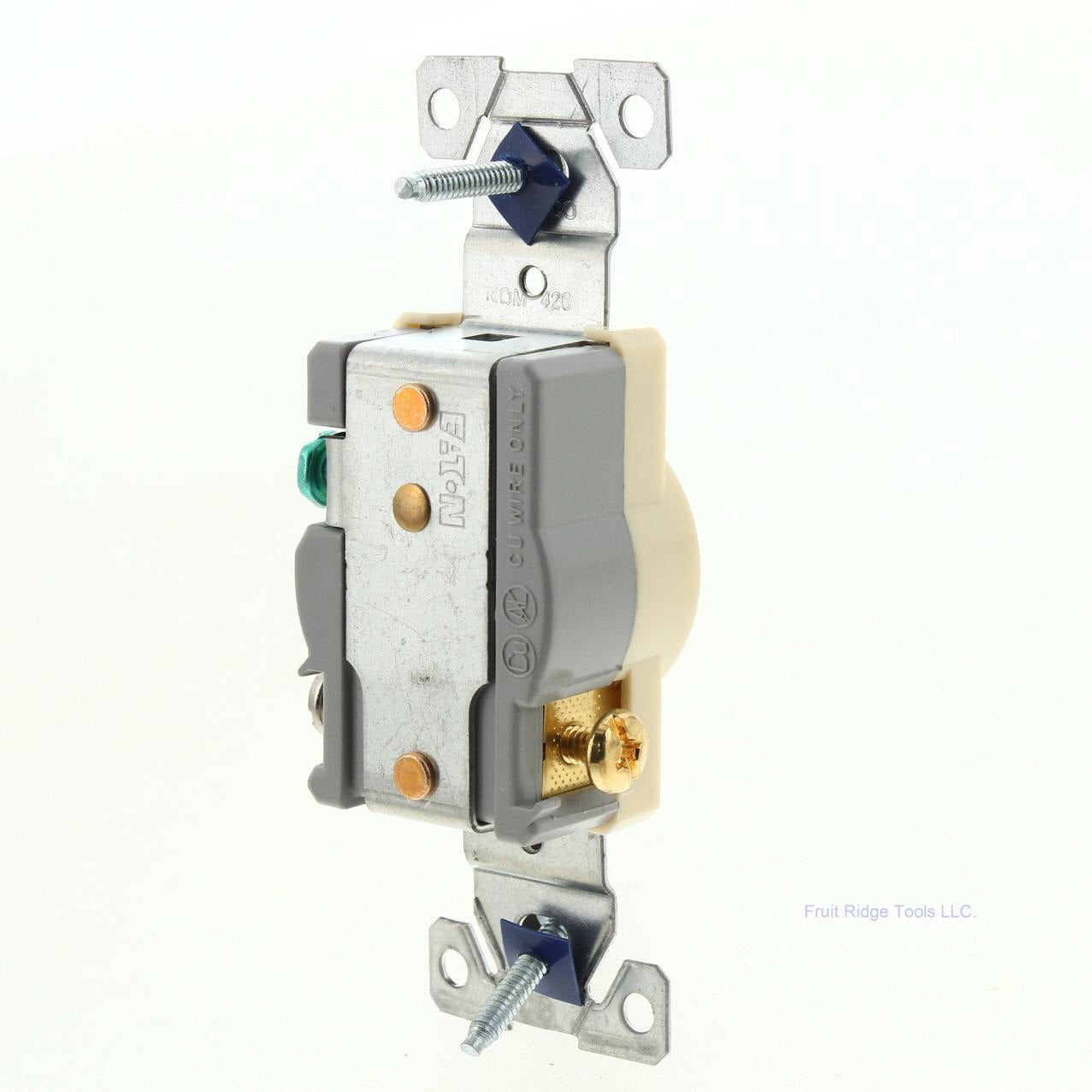 Eaton 1877V Ivory 20A Commercial Single Outlet Receptacle 5-20R 125V