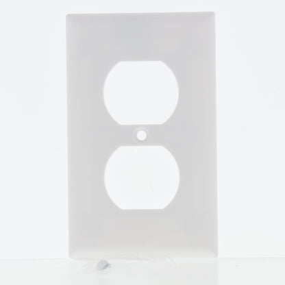 25 Cooper 1-Gang White Duplex Outlet Receptacle Cover Plastic Wallplates 2132W