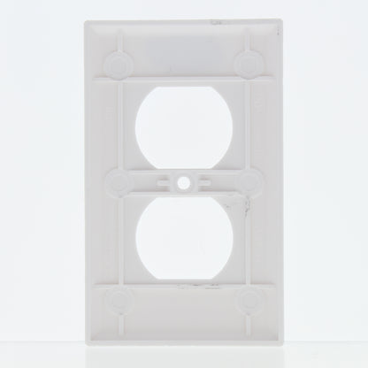 25 Cooper 1-Gang White Duplex Outlet Receptacle Cover Plastic Wallplates 2132W