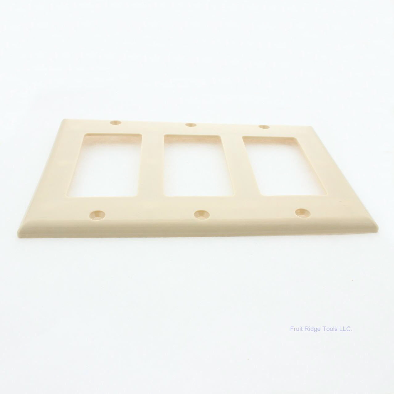 Eaton 2163V Ivory 3-Gang Decorator GFCI GFI Plastic Standard Wallplate Cover
