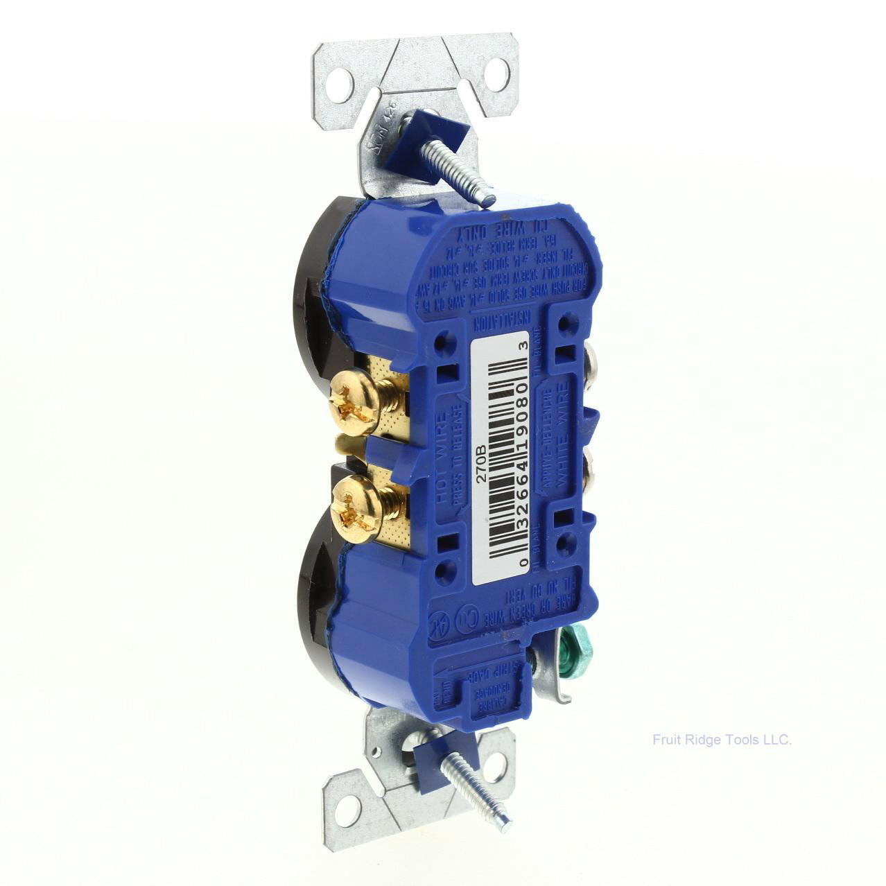 Eaton 270B Brown Residential Duplex 15A Outlet Receptacle Nema 5-15 Bulk 125V
