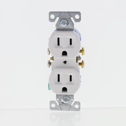 Eaton White Residential Straight Blade Duplex Outlet Receptacle 5-15R 15A 270W