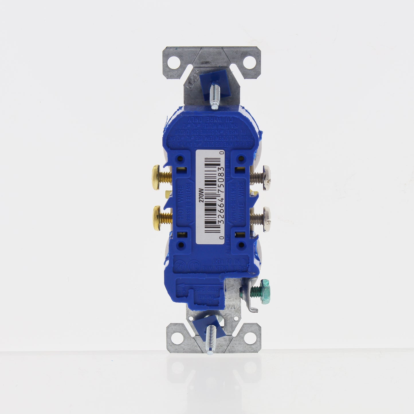 Eaton White Residential Straight Blade Duplex Outlet Receptacle 5-15R 15A 270W