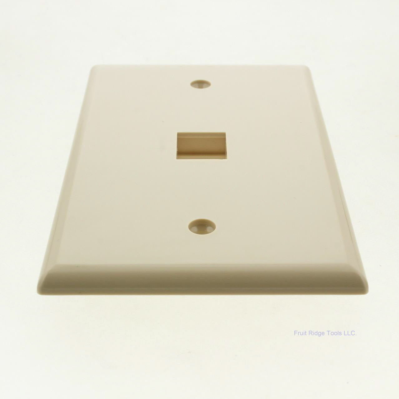 Eaton 5510V-MSP Ivory 1-Gang Flush 1-Port Data Keystone Standard Wallplate Cover