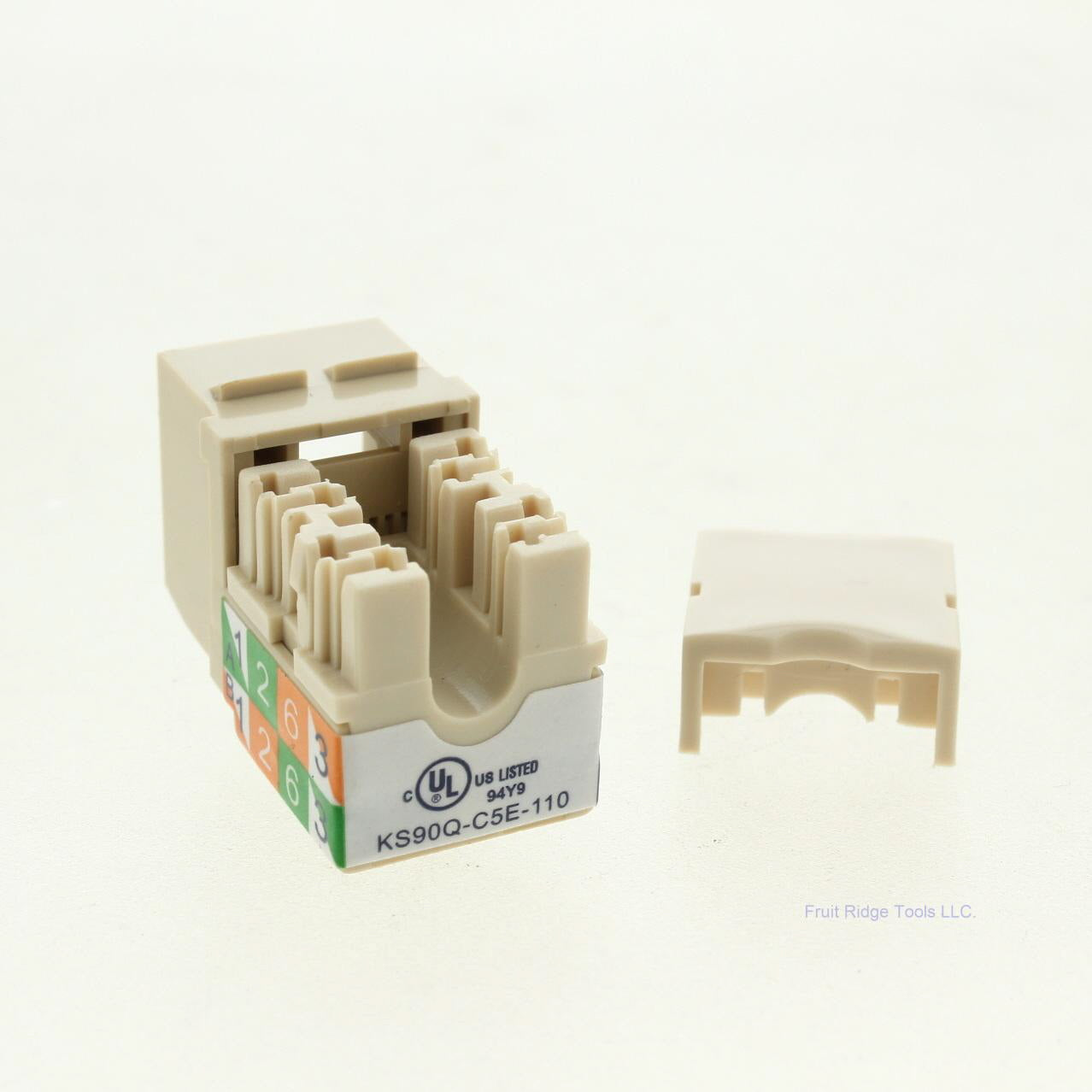 Eaton Ivory Cat5e Snap-In Modular Data Jack 110 Style 8-Position RJ45 5547-5EV