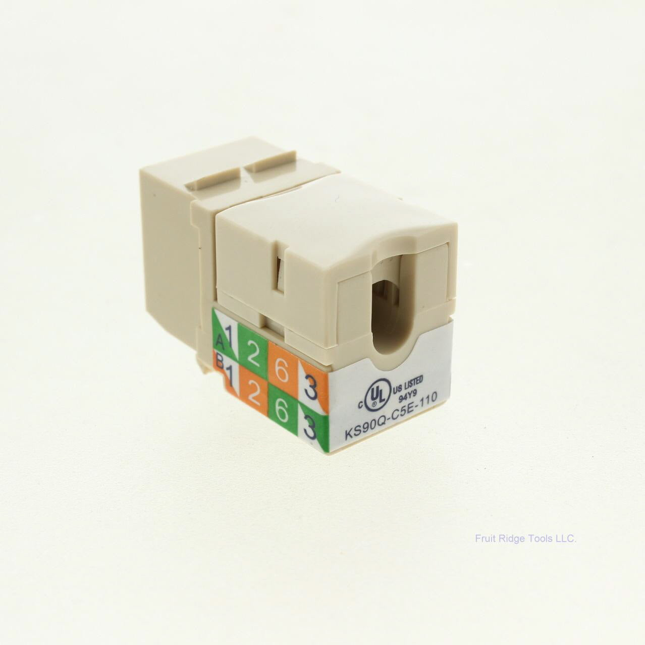 Eaton Ivory Cat5e Snap-In Modular Data Jack 110 Style 8-Position RJ45 5547-5EV